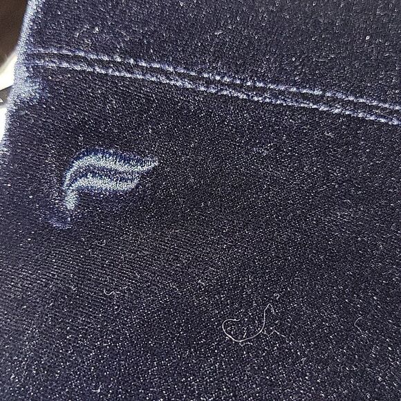 NWT Fabletics Blue velvet velour biker shorts stretch active Small - Picture 8 of 8